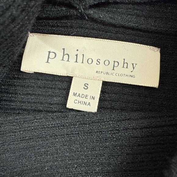 Philosophy Knit Long Sleeve w/Cut-Out Sweater, Women's Size S - Black - Picture 7 of 10